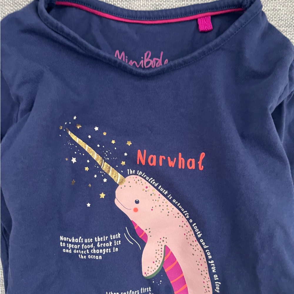 Mini Boden Girls Long Sleeve Shirt